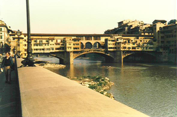 Veduta del Ponte Vecchio da Lungarno Acciaioli