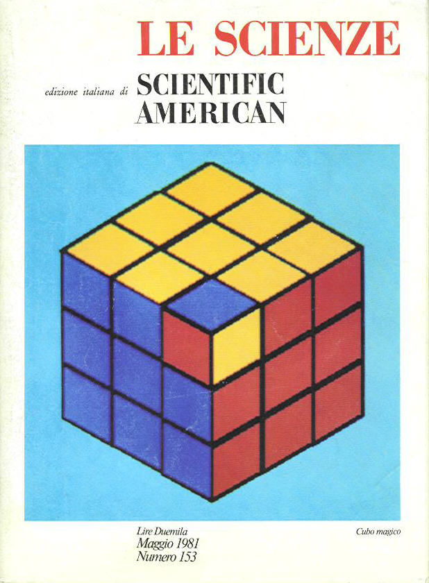 Copertina della rivista 'Le Scienze' di maggio 1981