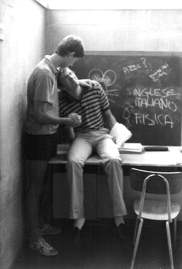 Romeo e Pina alla lavagna...