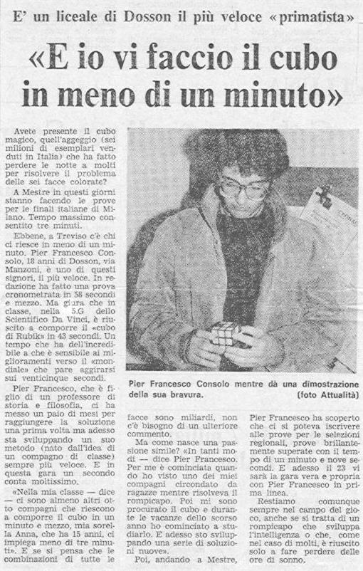 Il Gazzettino del 20/1/1982